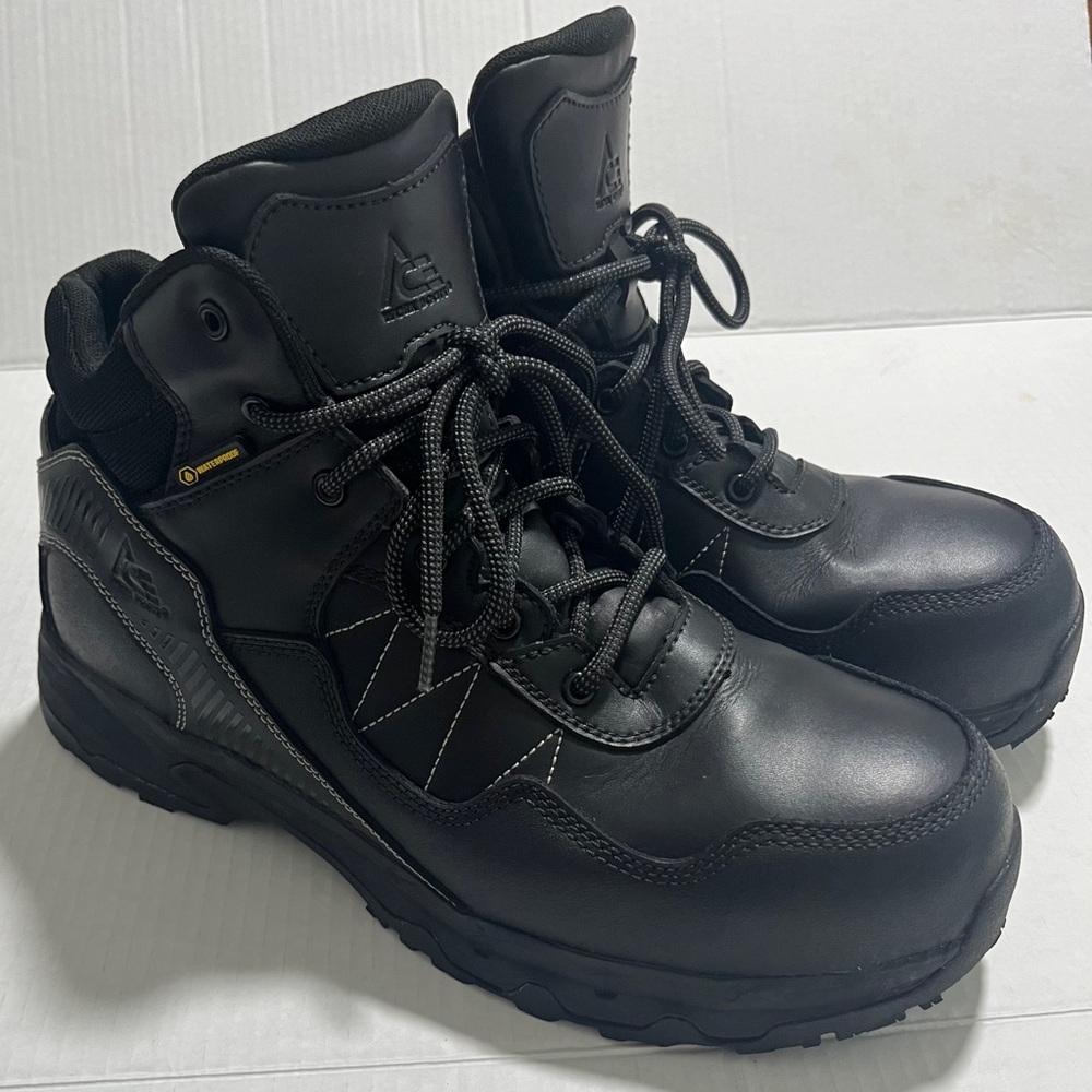 Boots Ace Men's Black Work Piston Mid-Aluminium